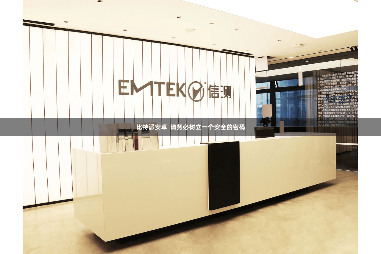 比特派安卓 请务必树立一个安全的密码