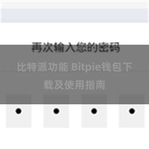 比特派功能 Bitpie钱包下载及使用指南