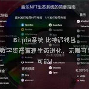 Bitpie系统 比特派钱包：数字资产管理生态进化，无限可能！