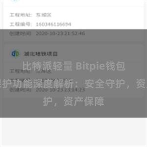 比特派轻量 Bitpie钱包隐私保护功能深度解析：安全守护，资产保障