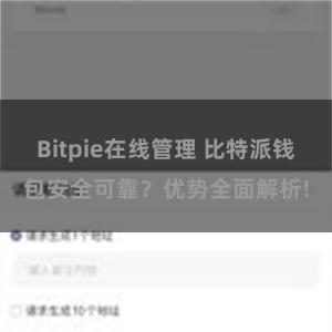 Bitpie在线管理 比特派钱包安全可靠？优势全面解析!