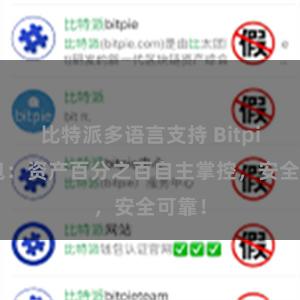 比特派多语言支持 Bitpie钱包：资产百分之百自主掌控，安全可靠！