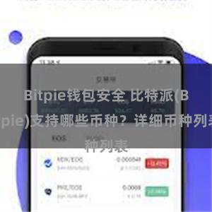 Bitpie钱包安全 比特派(Bitpie)支持哪些币种？详细币种列表