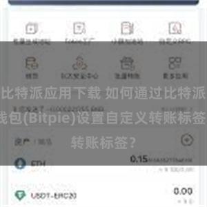 比特派应用下载 如何通过比特派钱包(Bitpie)设置自定义转账标签？