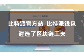 比特派官方站 比特派钱包遴选了区块链工夫