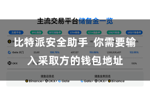 比特派安全助手 你需要输入采取方的钱包地址